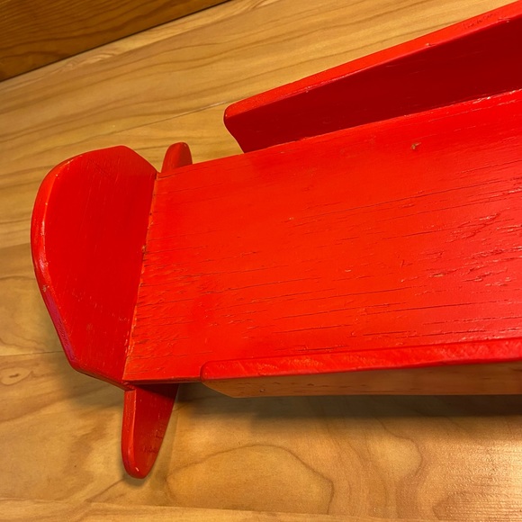 Vintage Handmade Wooden Rocking Doll Cradle - Picture 7 of 12